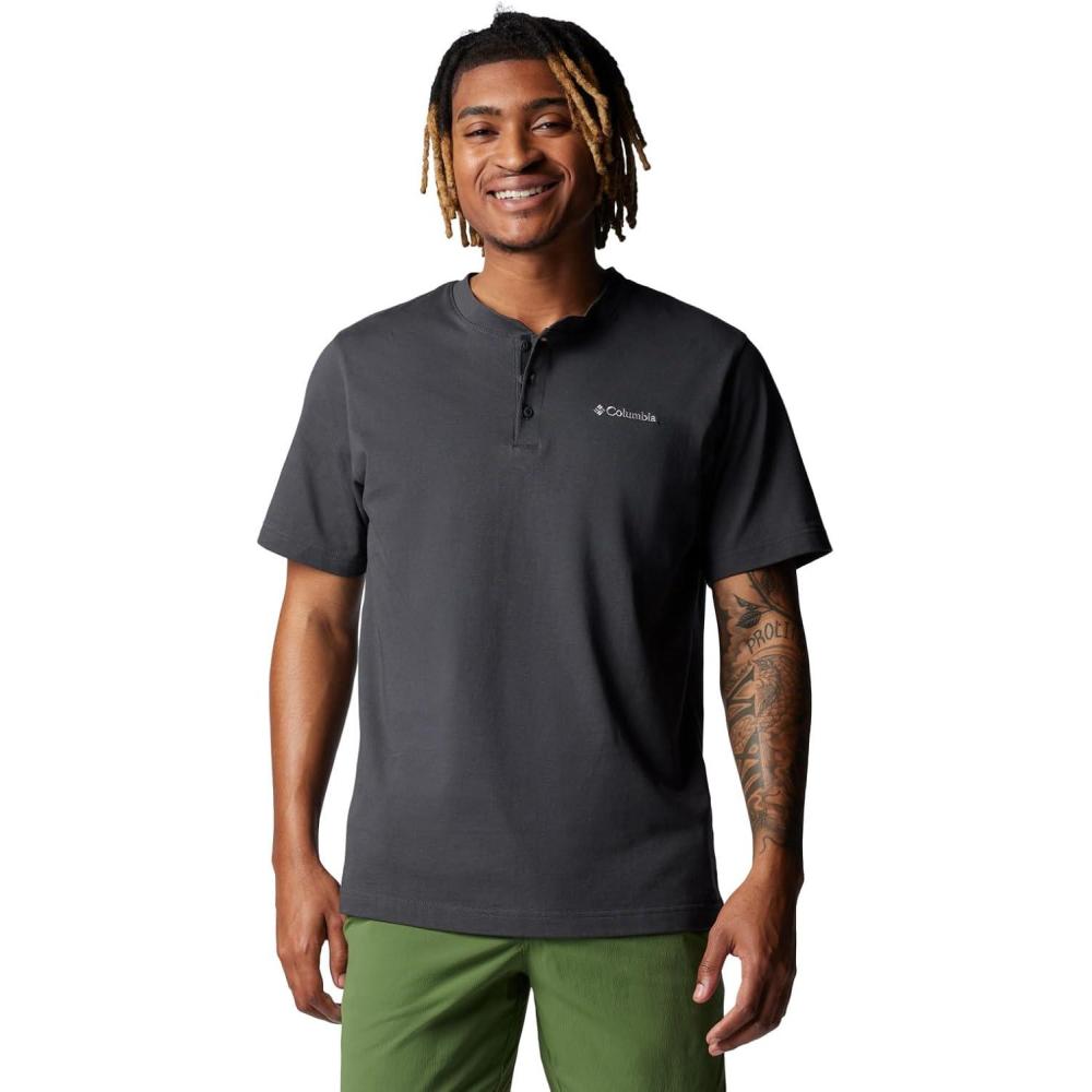 imageColumbia Mens Landroamer Short Sleeve Henley IIShark