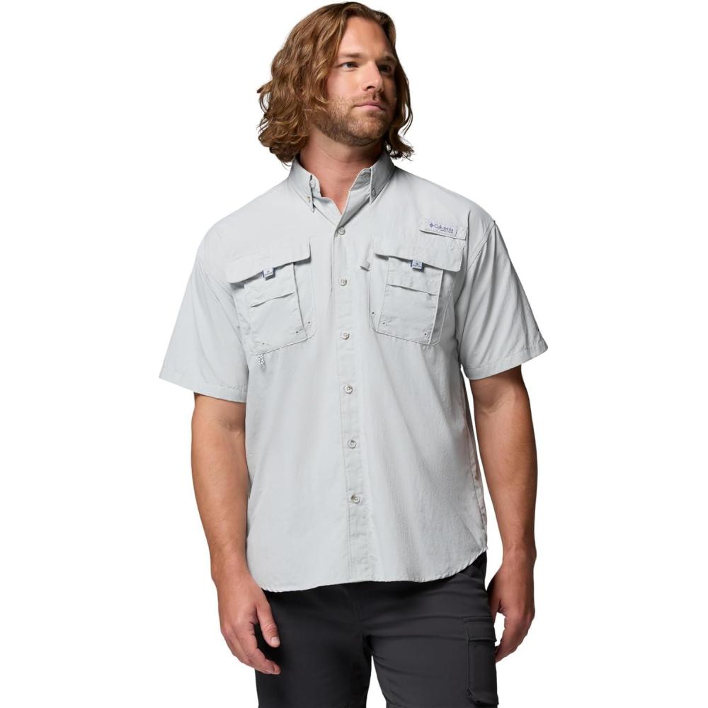 imageColumbia Mens PFG Bahama II Short Sleeve ShirtCool Grey