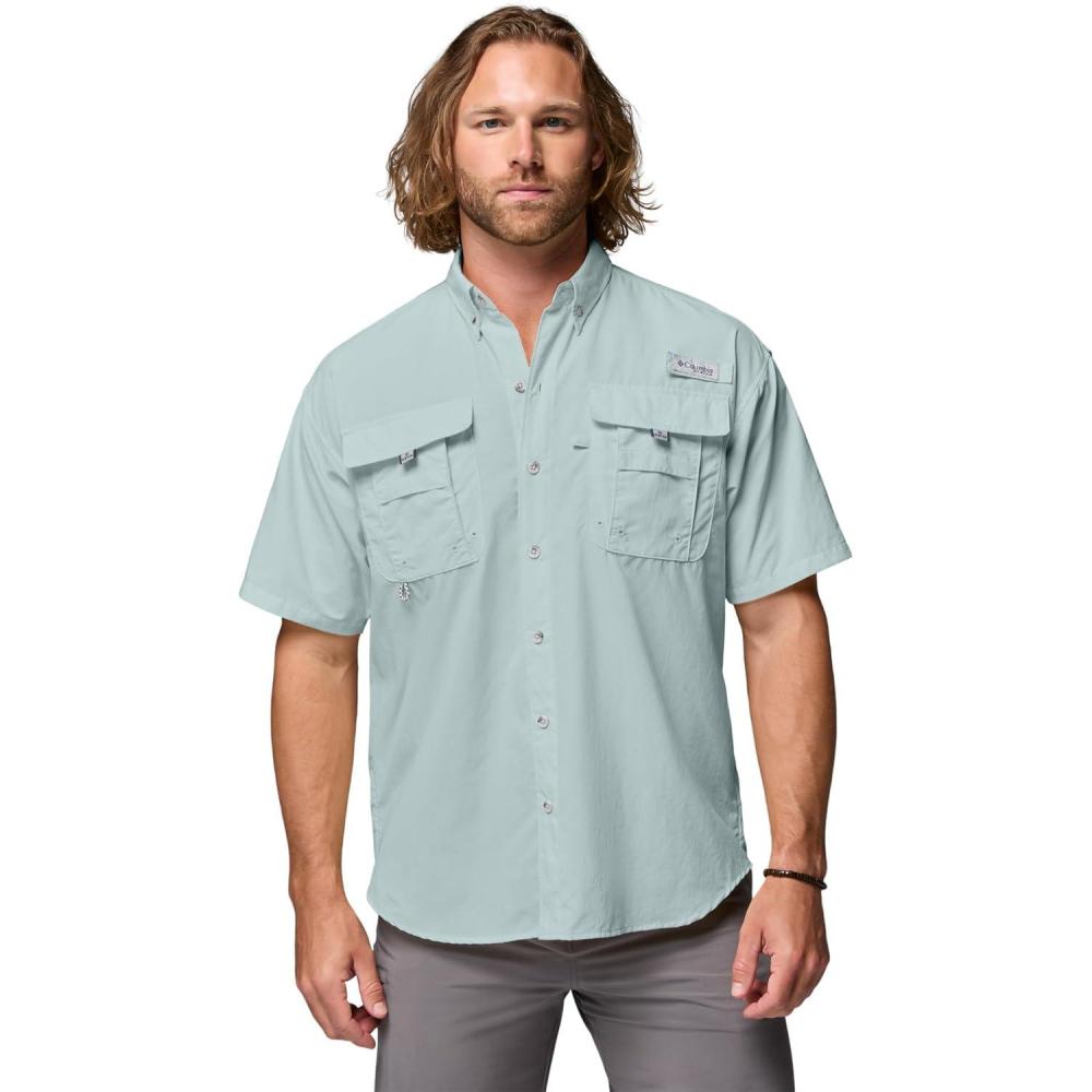 imageColumbia Mens PFG Bahama II Short Sleeve ShirtCrushed Blue