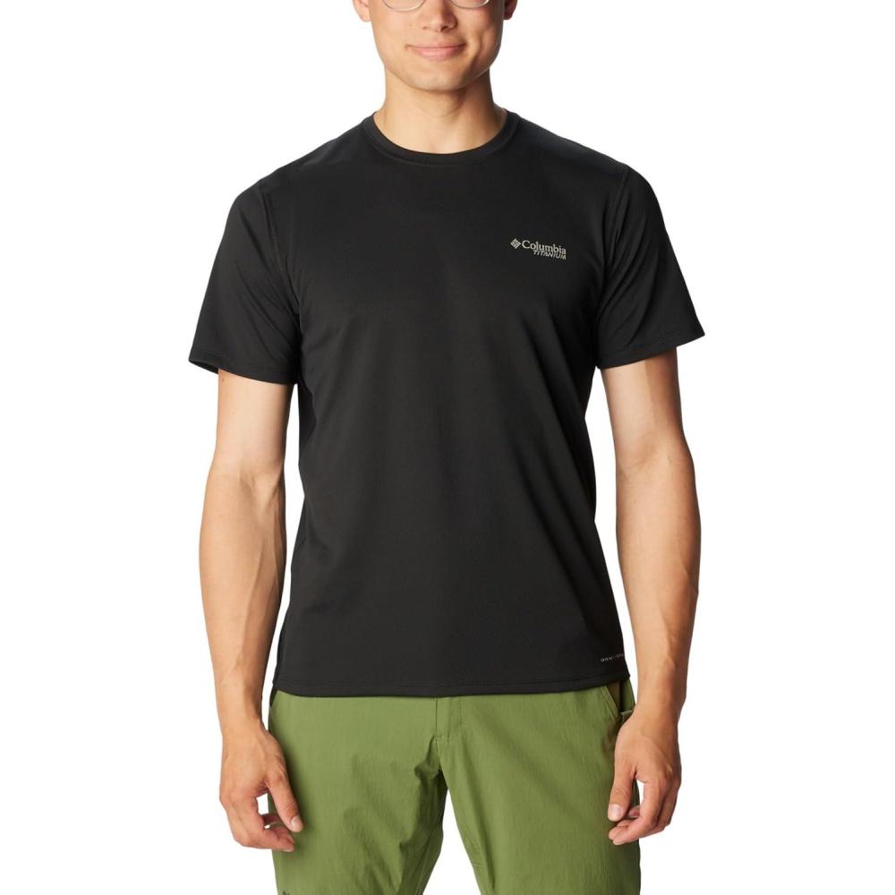 imageColumbia Mens Summit Valley Short Sleeve CrewBlack