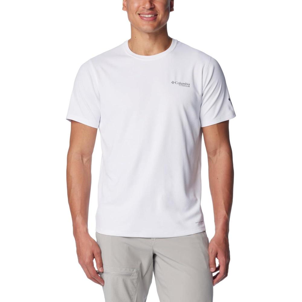 imageColumbia Mens Summit Valley Short Sleeve CrewWhite