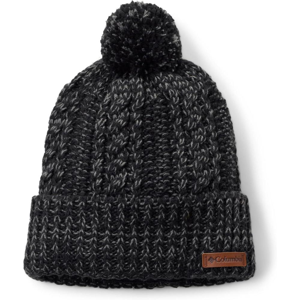 imageColumbia UnisexAdult Cozy Ridge BeanieBlackCity Grey Marled