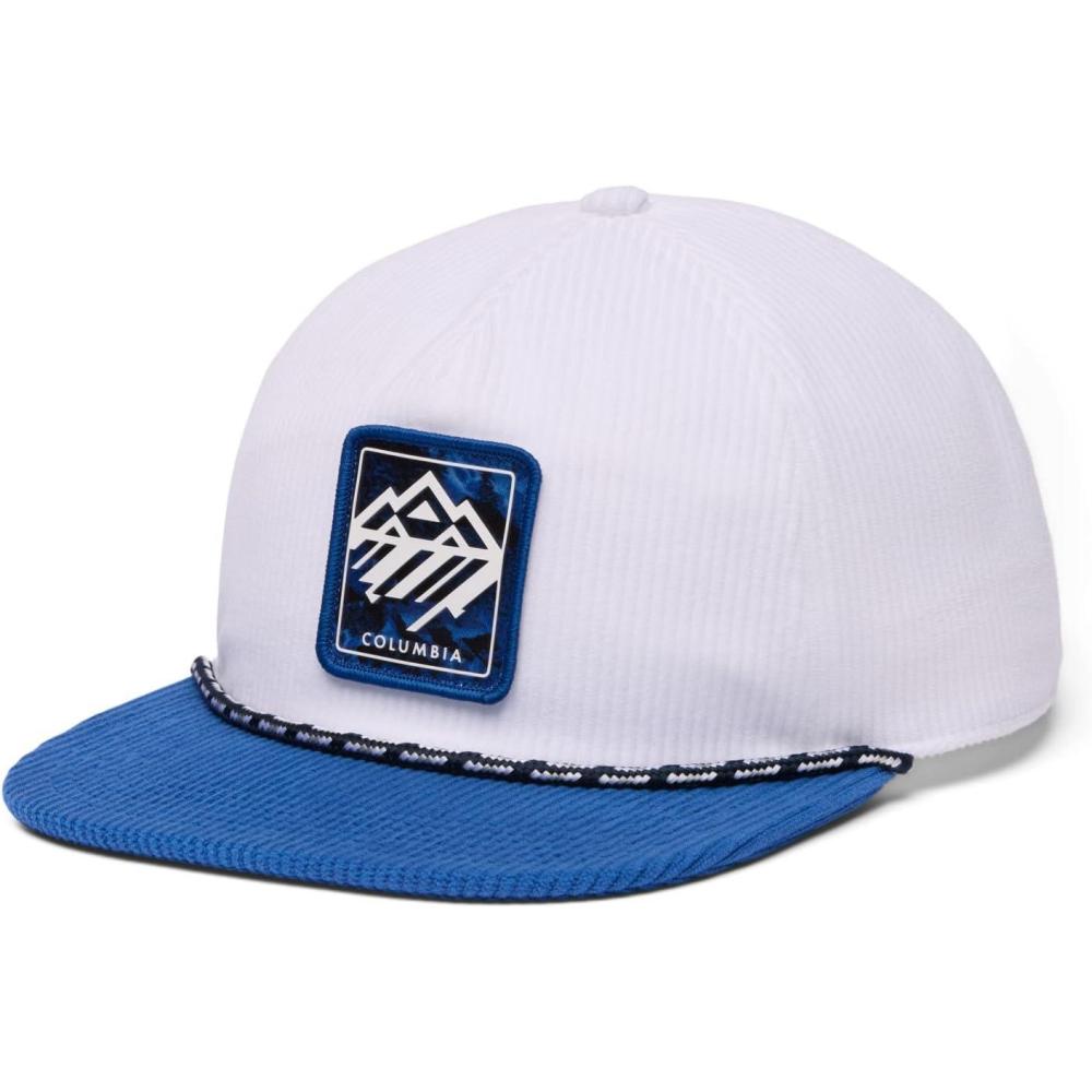 imageColumbia UnisexAdult Packsaddle Corduroy Snap BackWhiteMountain BlueSki Mountains