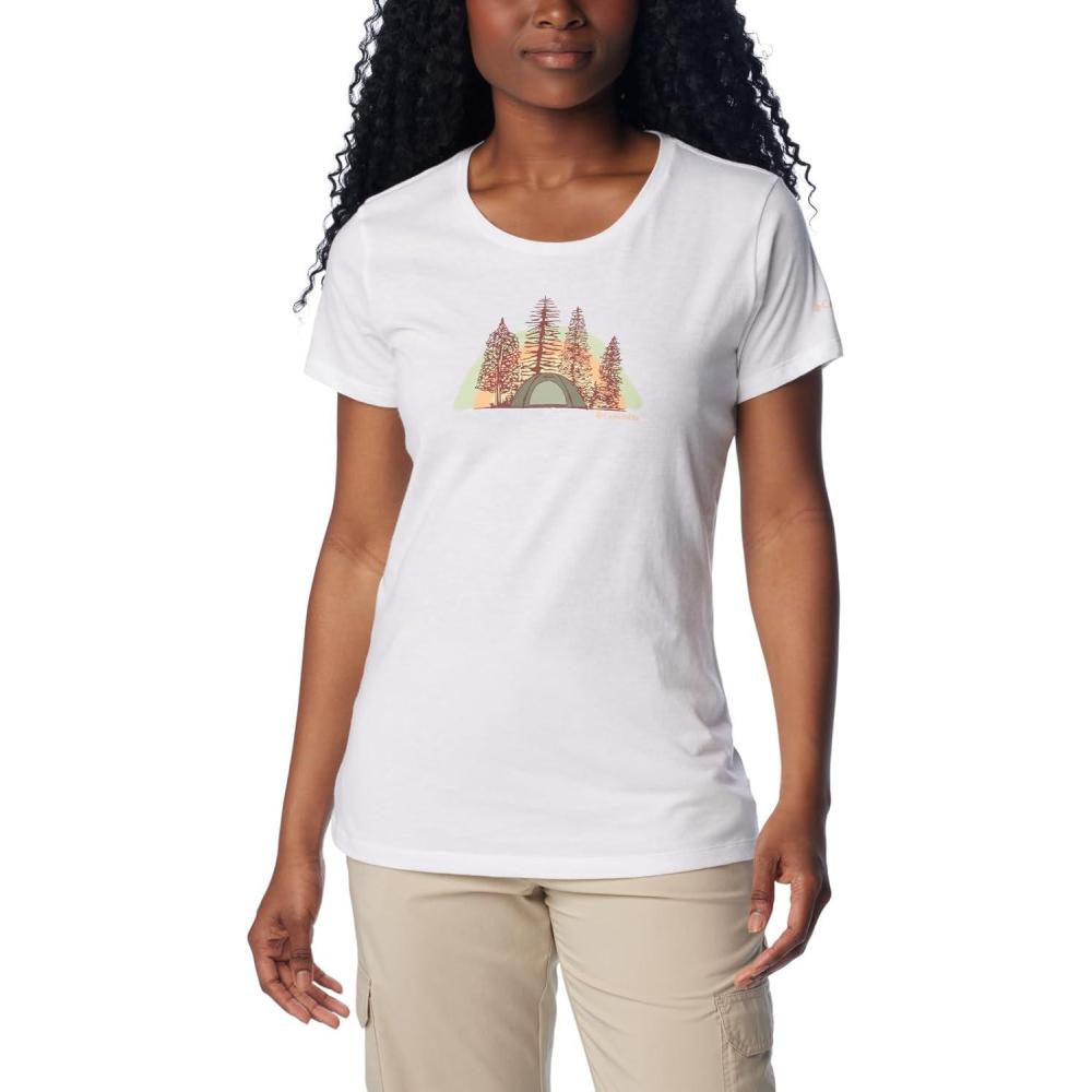imageColumbia Womens Daisy Days Short Sleeve Graphic TeeWhiteHappier Outdoors