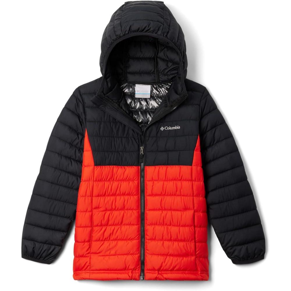 imageColumbia boys Powder Lite II Hooded JacketSpicyBlack