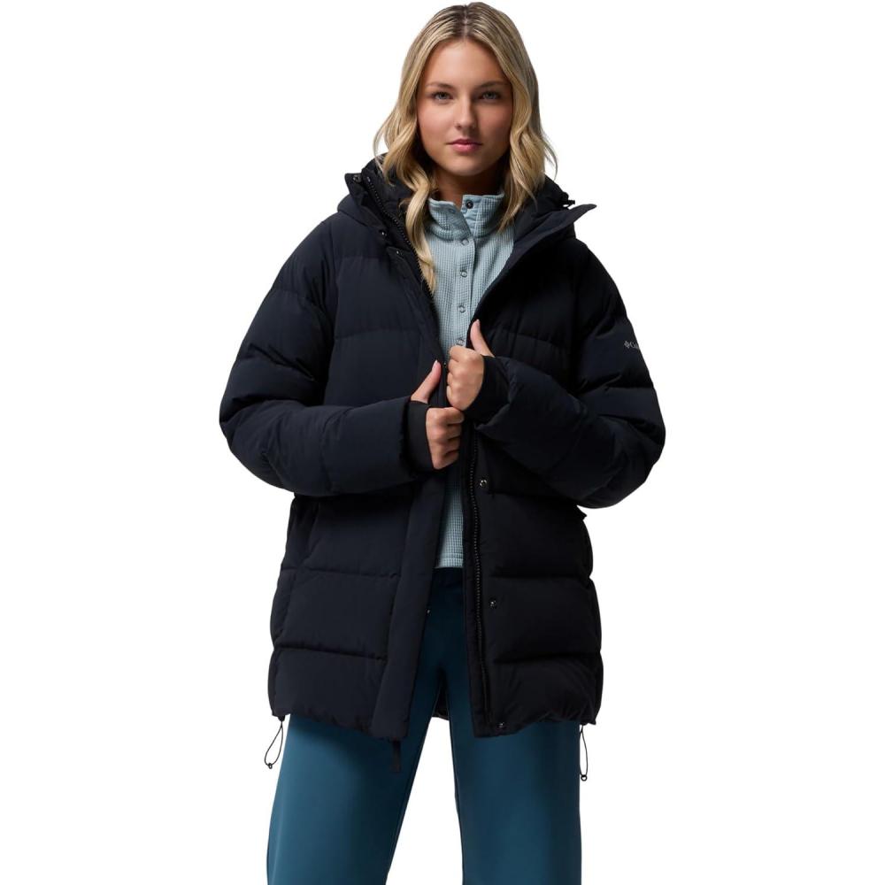 imageColumbia womens Amaze Puff Mid Hooded JacketBlack