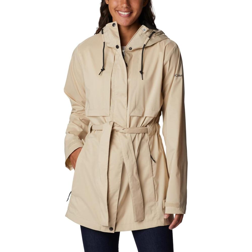 imageColumbia womens Pardon My Trench II Rain JacketAncient Fossil