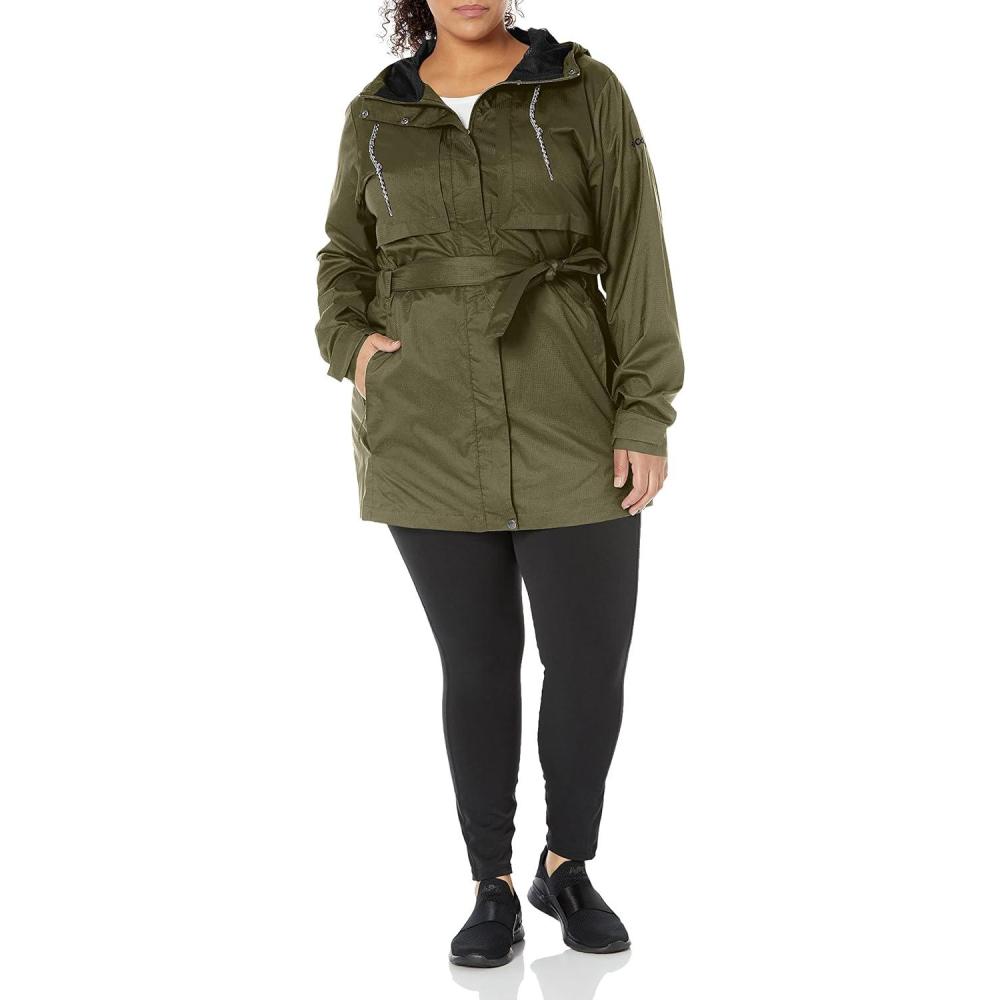 imageColumbia womens Pardon My Trench II Rain JacketStone Green
