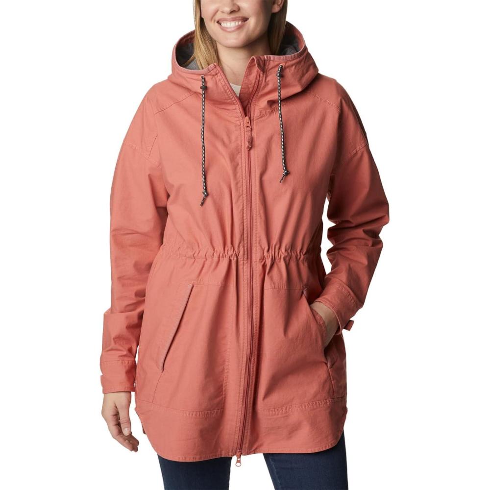 imageColumbia womens Sage Lake Long Lined JacketDark Coral