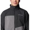 Columbia Mens Cruiser Valley II Softshell(City Grey Heather/Black Heather)