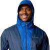 Columbia Mens Glenbrook Bend Rain Jacket(Collegiate Navy/Mountain Blue)