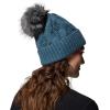 Columbia Womens Boundless Days Cable Knit Pom Beanie(Everblue)