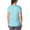 Columbia Womens Daisy Days Short Sleeve Graphic Tee(Aquamarine Heather/Fancy Flyer)