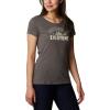 Columbia Womens Daisy Days Short Sleeve Graphic Tee(Charcoal Heather/Seek Outdoors)