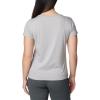 Columbia Womens Daisy Days Short Sleeve Graphic Tee(Columbia Grey Heather/Simply Scripted)