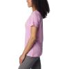 Columbia Womens Daisy Days Short Sleeve Graphic Tee(Cosmos Heather/Simply Scripted)