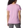 Columbia Womens Daisy Days Short Sleeve Graphic Tee(Cosmos Heather/Simply Scripted)