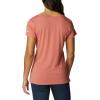 Columbia Womens Daisy Days Short Sleeve Graphic Tee(Dark Coral Heather/Seek Outdoors)