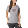 Columbia Womens Daisy Days Short Sleeve Graphic Tee(Grey)