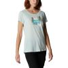 Columbia Womens Daisy Days Short Sleeve Graphic Tee(Icy Morn Heather/Van Life)