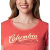Columbia Womens Daisy Days Short Sleeve Graphic Tee(Juicy Heather/Simply Scripted)
