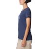Columbia Womens Daisy Days Short Sleeve Graphic Tee(Nocturnal Heather/Happier Outdoors)