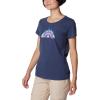 Columbia Womens Daisy Days Short Sleeve Graphic Tee(Nocturnal Heather/Happier Outdoors)