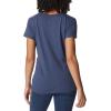 Columbia Womens Daisy Days Short Sleeve Graphic Tee(Nocturnal Heather/Seek Outdoors)
