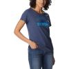 Columbia Womens Daisy Days Short Sleeve Graphic Tee(Nocturnal Heather/Seek Outdoors)