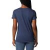 Columbia Womens Daisy Days Short Sleeve Graphic Tee(Nocturnal Heather/Watercolor Flag Graphic)