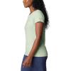 Columbia Womens Daisy Days Short Sleeve Graphic Tee(Sage Leaf Heather/Fancy Flyer)
