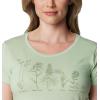 Columbia Womens Daisy Days Short Sleeve Graphic Tee(Sage Leaf Heather/Floral Friends)