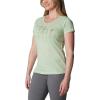 Columbia Womens Daisy Days Short Sleeve Graphic Tee(Sage Leaf Heather/Floral Friends)