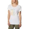 Columbia Womens Daisy Days Short Sleeve Graphic Tee(White/Find Your Wild Graphic)
