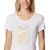Columbia Womens Daisy Days Short Sleeve Graphic Tee(White/Find Your Wild Graphic)