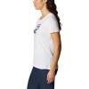Columbia Womens Daisy Days Short Sleeve Graphic Tee(White/Got Your Pack)