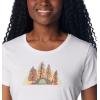 Columbia Womens Daisy Days Short Sleeve Graphic Tee(White/Happier Outdoors)