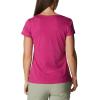 Columbia Womens Daisy Days Short Sleeve Graphic Tee(Wild Fuchsia Heather/Seek Outdoors)