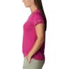 Columbia Womens Daisy Days Short Sleeve Graphic Tee(Wild Fuchsia Heather/Seek Outdoors)