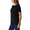 Columbia Women’s Endless Trail Running Tech Tee(Black/Pale Blue Montrail Graphic)