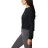 Columbia Women’s Standard North Cascades Long Sleeve Cropped Tee(Black/Boundless Graphic)