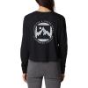 Columbia Women’s Standard North Cascades Long Sleeve Cropped Tee(Black/Boundless Graphic)