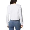 Columbia Women’s Standard North Cascades Long Sleeve Cropped Tee(White/Csc Stacked Mini Graphic)