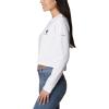 Columbia Women’s Standard North Cascades Long Sleeve Cropped Tee(White/Csc Stacked Mini Graphic)