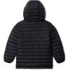 Columbia boys Powder Lite II Hooded Jacket(Black)
