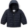 Columbia boys Powder Lite II Hooded Jacket(Black)