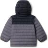 Columbia boys Powder Lite II Hooded Jacket(City Grey/Black)