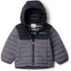 Columbia boys Powder Lite II Hooded Jacket(City Grey/Black)