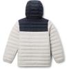 Columbia boys Powder Lite II Hooded Jacket(Dark Stone/Black)
