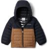 Columbia boys Powder Lite II Hooded Jacket(Delta/Black)